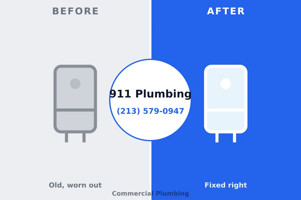 Before and after: plumbing company Arlington, VA